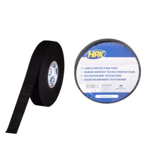 HPX stoftape 19mmx25mtr zwart